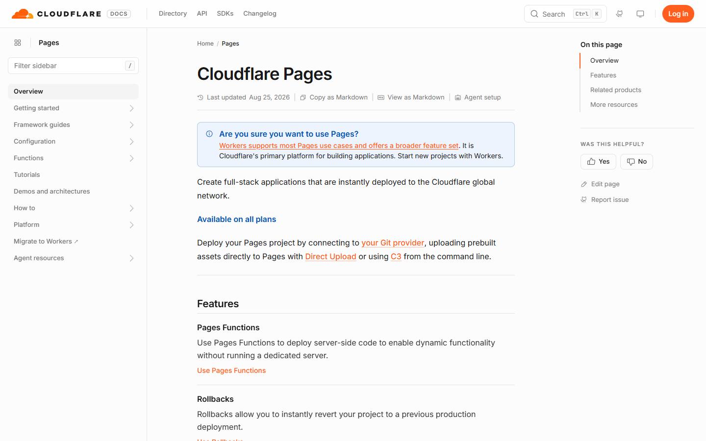 Tài liệu Cloudflare Pages